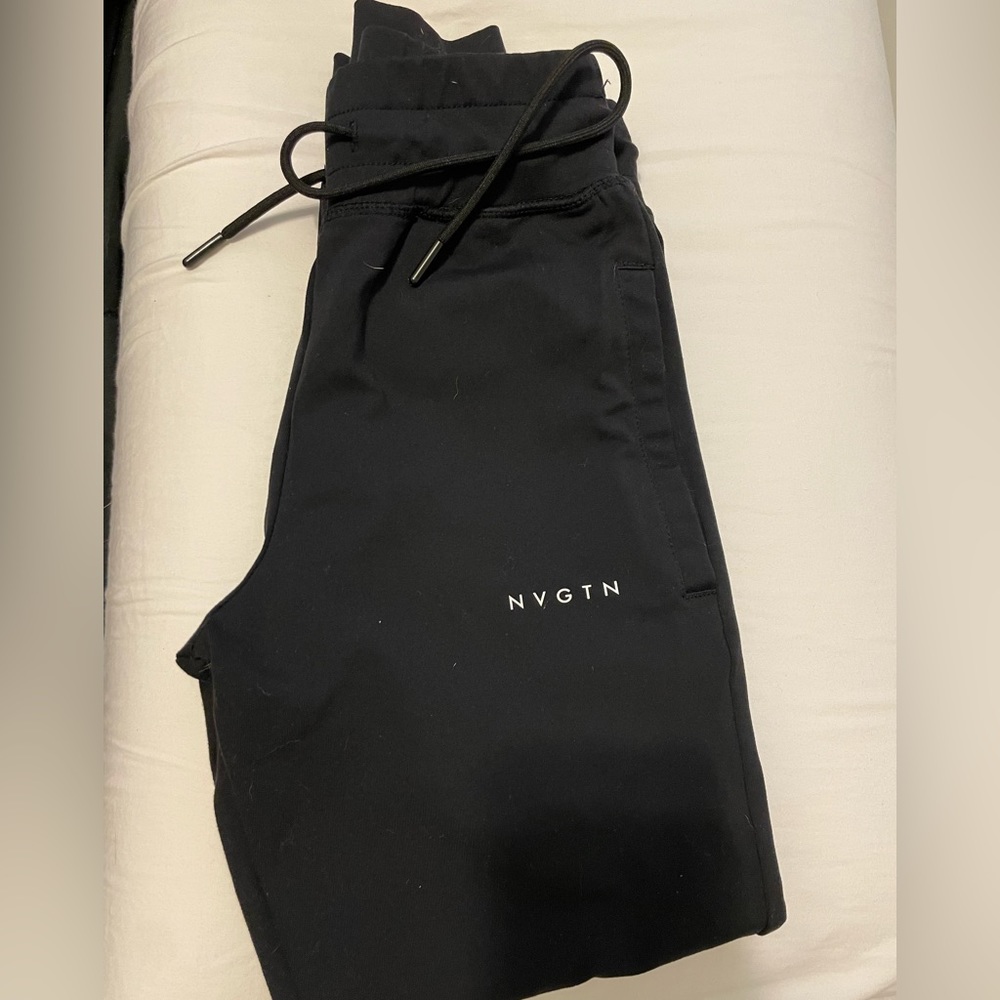 NVGTN Jet Black Joggers